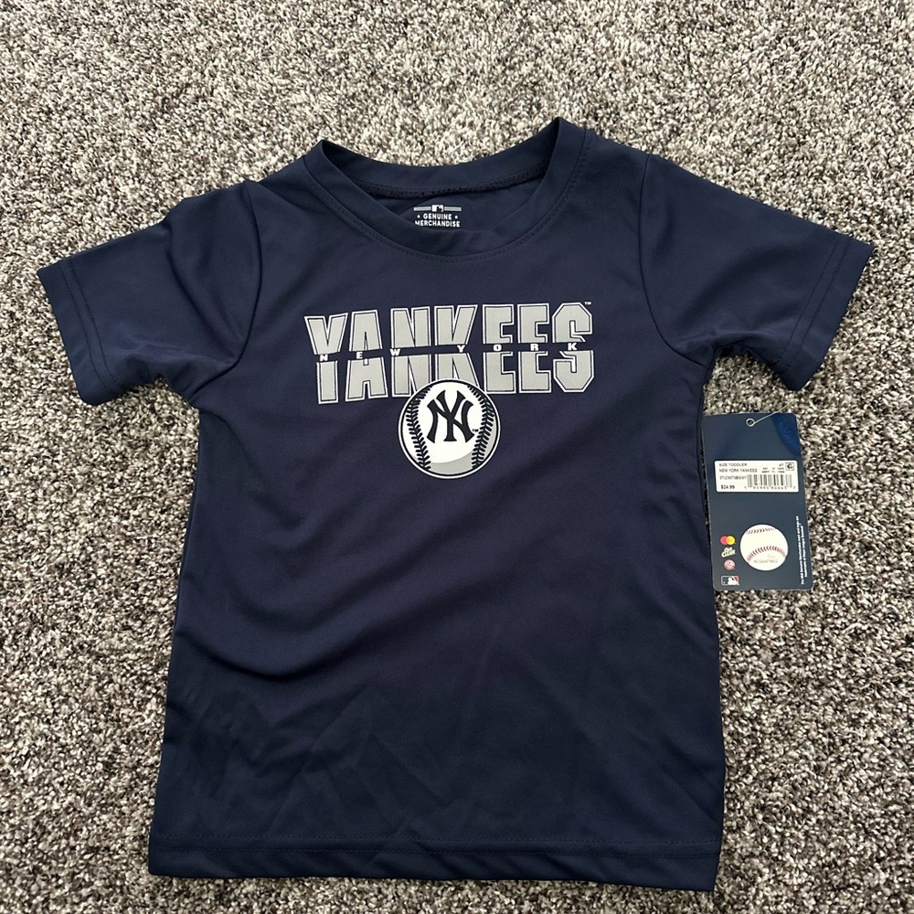 Yankees Navy Blue Kids T-Shirt